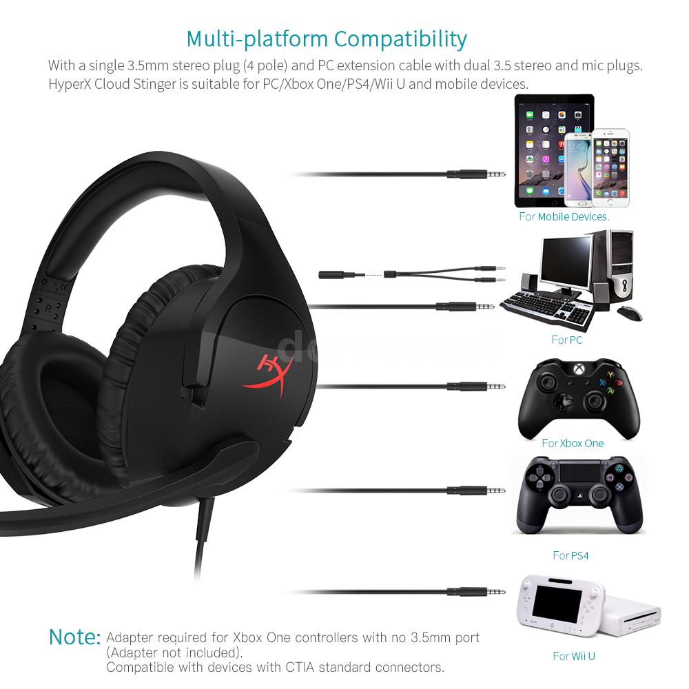 Kingston Hyperx Cloud Stinger Game Headset Stereo Headphone